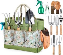 Il set di attrezzi da giardinaggio Grenebo comprende 9 pezzi pesanti