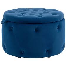 Il pouf HOMCOM è un elegante poggiapiedi rotondo dotato di un pratico vano contenitore. Realizzato con materiali di alta qualità