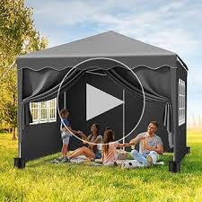 Gazebo 3x3 pieghevole realizzato in tessuto Oxford 420D