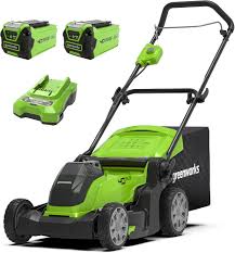 Il Tagliaerba a Batteria Greenworks 40V è progettato per prati fino a 500 m²