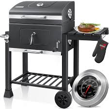 Il barbecue KESSER® con carrello XL è un barbecue a carbonella progettato per offrire un'esperienza di cottura ottimale. Dotato di un ampio spazio per cucinare