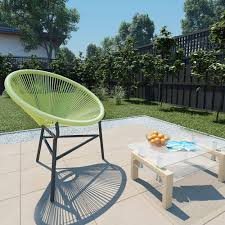 La sedia Acapulco da giardino puraday è realizzata in polyattan di colore verde