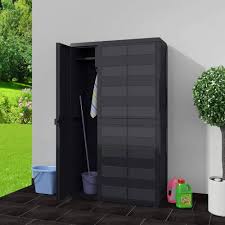 Armadio alto da esterno impermeabile con dimensioni di 97 x 38 x 171 cm. Questo armadietto è progettato per resistere alle intemperie