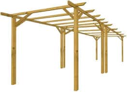 Pergola in legno di pino massello