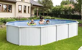 PISCINE ITALIA offre una piscina fuori terra in acciaio con dimensioni di 730x360 cm e un'altezza di 1