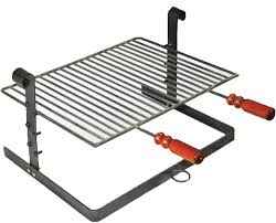 Griglia barbecue regolabile da 40x40 cm