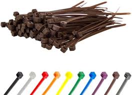 Gocableties offre fascette di plastica marroni di dimensioni 100 mm x 2