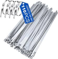 Le fascette metalliche Arespark comprendono 110 pezzi di fascette in acciaio inox con dimensioni di 300×4