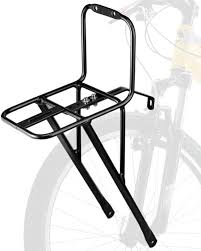 Il portapacchi anteriore per bicicletta è un accessorio utile per il trasporto di oggetti durante le uscite in bici. Realizzato con materiali resistenti