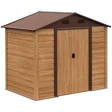 La casetta da giardino Outsunny è un'ottima soluzione per riporre attrezzi e materiali. Dotata di porte scorrevoli