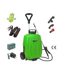 La Papillon Pompa IRRORATRICE A Carrello Batteria Litio KF-16C-11 è un'irrigatrice progettata per facilitare la distribuzione di liquidi. Caratterizzata da un design a carrello