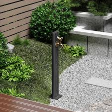 Fontana da giardino esterna in stile colonna