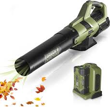 Il soffiatore a batteria Green Machine 62V 4Ah è dotato di un potente motore che garantisce prestazioni elevate per la pulizia di giardini e spazi esterni. La sua tecnologia avanzata permette un funzionamento silenzioso ed efficiente