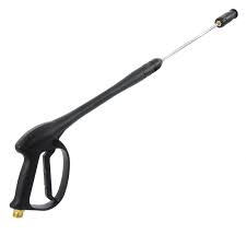 Pistola con lancia e ugello regolabile progettata per idropulitrici ad alta pressione. Questo strumento è ideale per una pulizia efficace e versatile