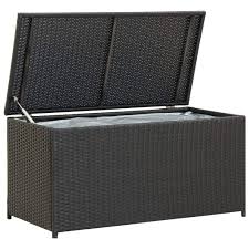 Il Baule Cassapanca da Giardino di Tidyard è un grande contenitore impermeabile realizzato in rattan
