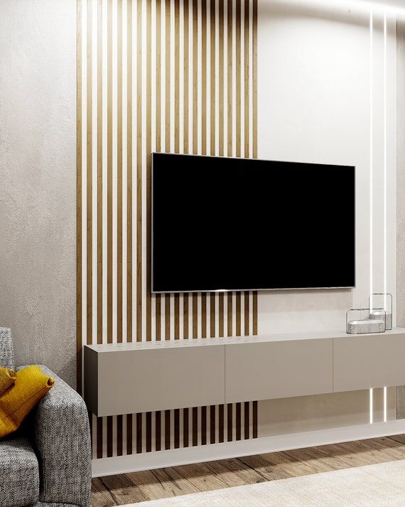 pannelli decorativi in legno per pareti interne e tv